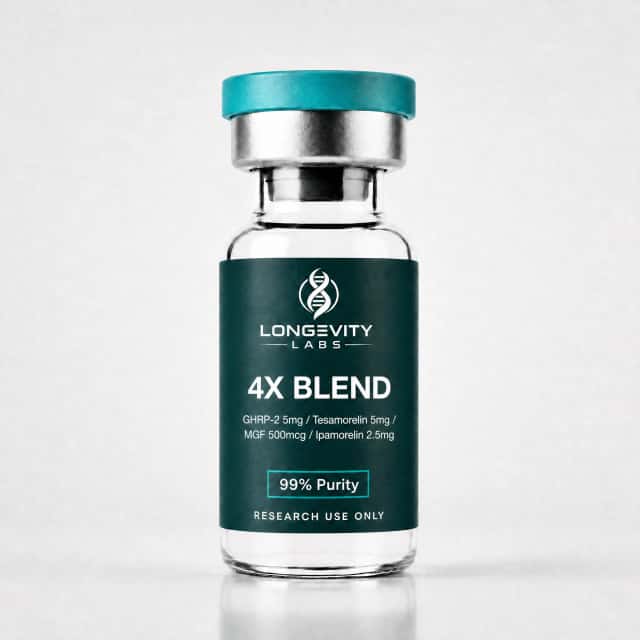 4X Blend GHRP-2 + Tesamorelin + MGF + Ipamorelin